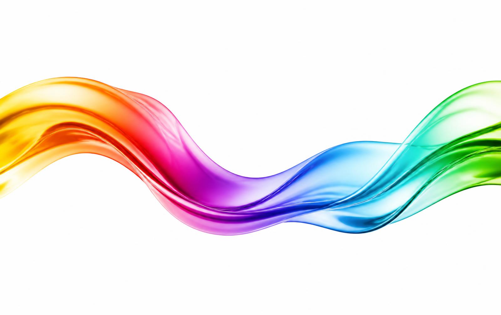 Univers graphique RENOVA : courbes lumineuses et dégradé multicolore
